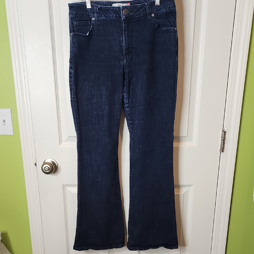 Cabi Trouser Jean 5691R Deep Sea Wash Women's Size 8